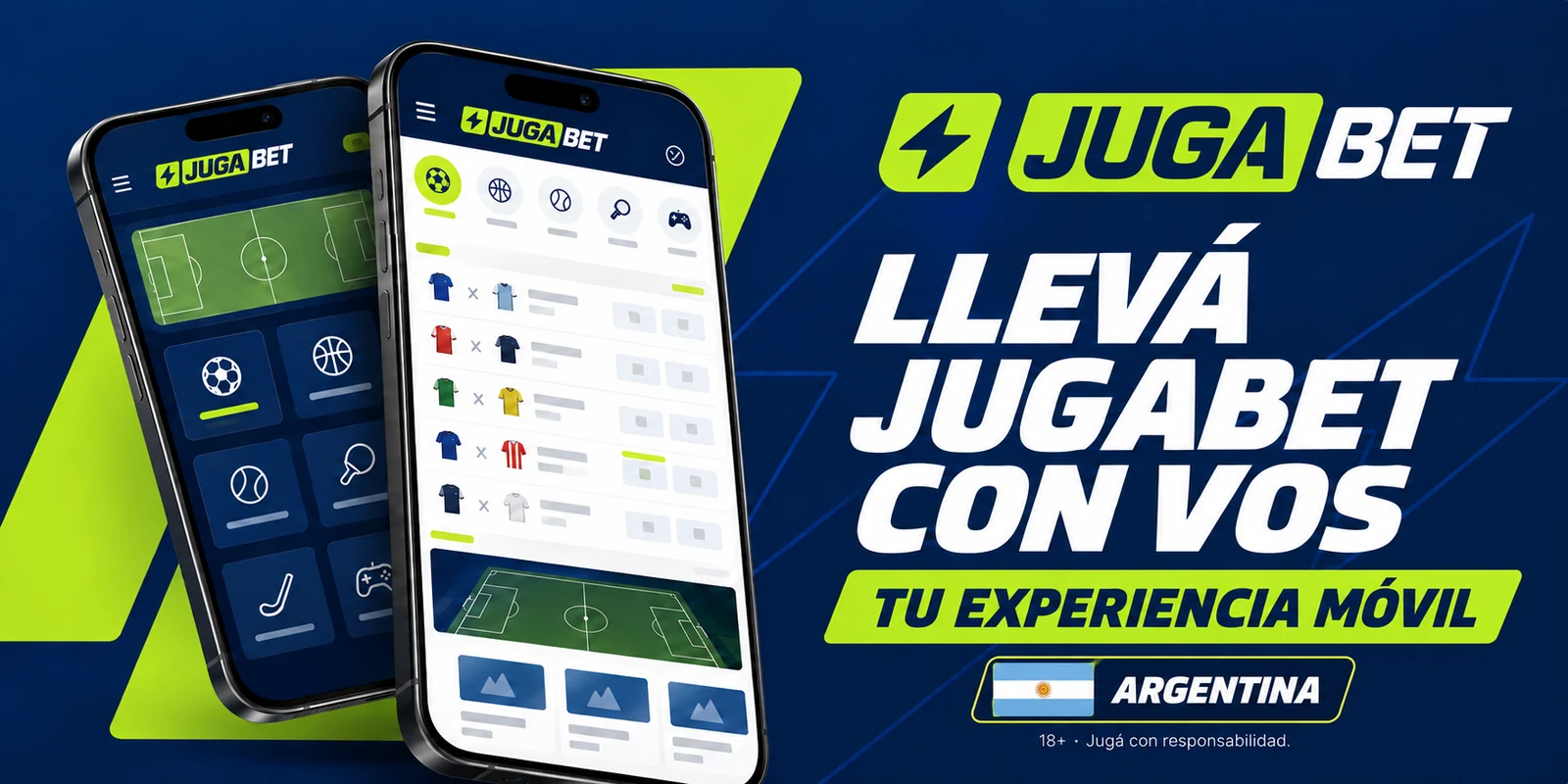 App de Jugabet en un celular Android