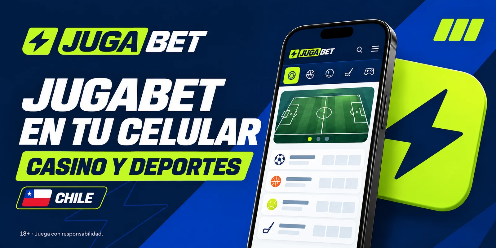 App de Jugabet en un celular Android