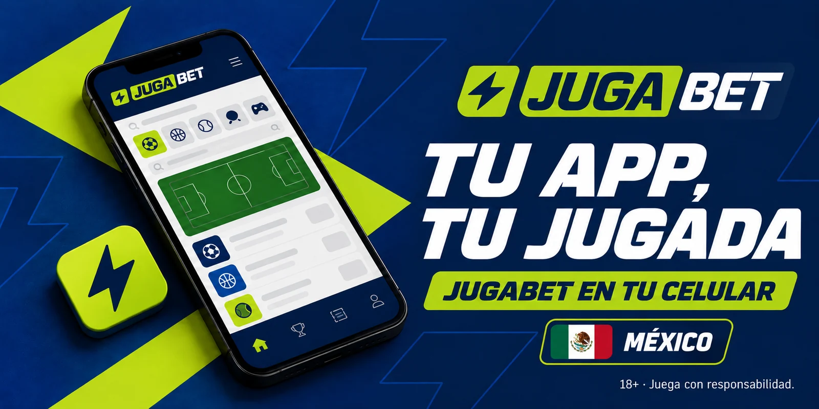 App de Jugabet en un celular Android