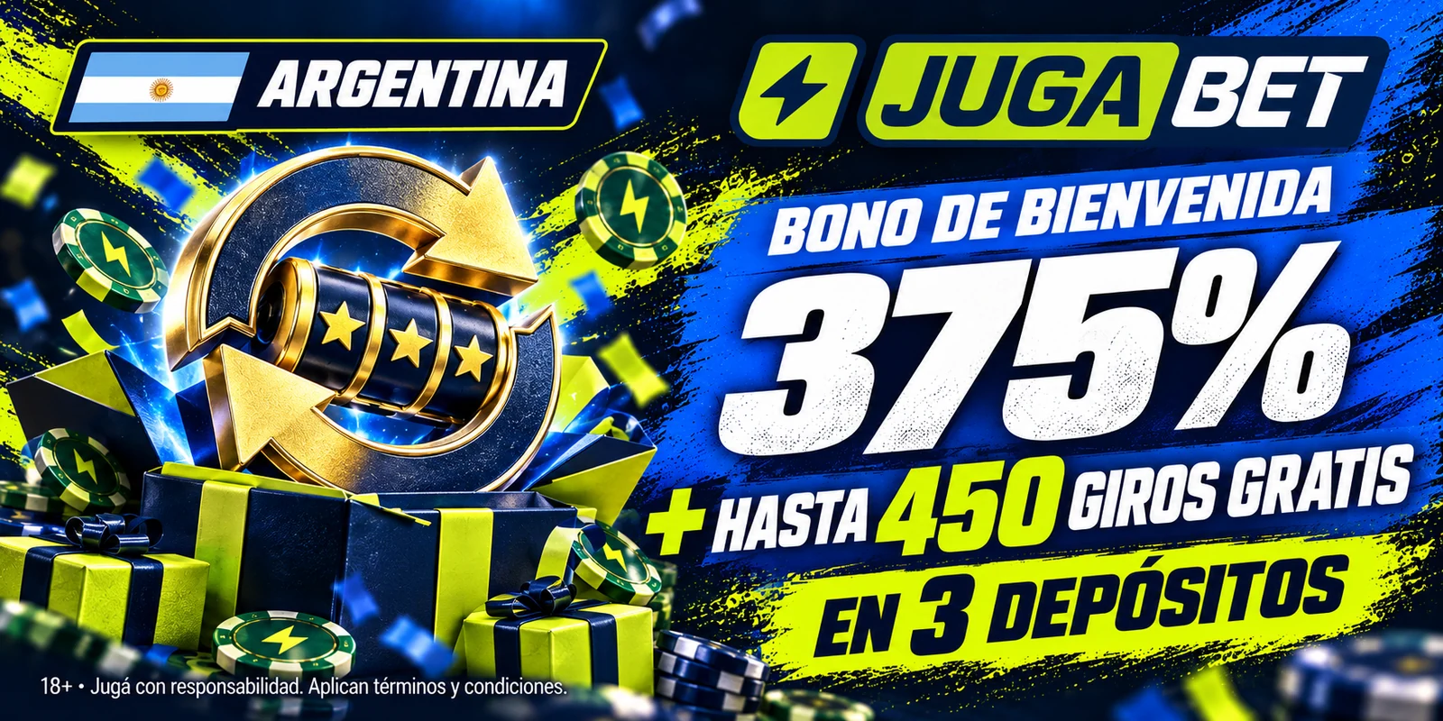 Bonos y promociones de Jugabet Argentina