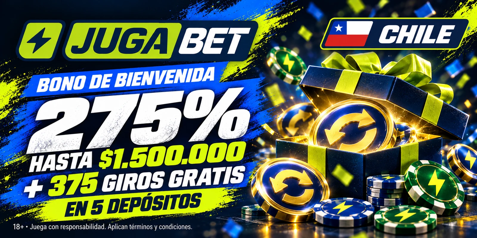 Bonos y promociones de Jugabet Chile