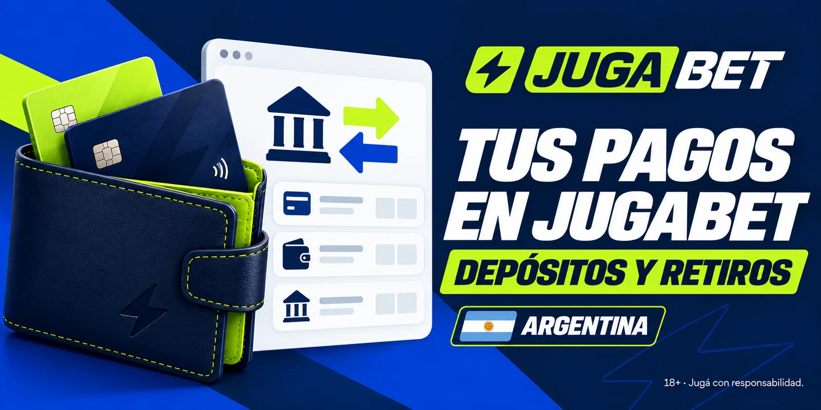 Métodos de pago para depositar y retirar en Jugabet Argentina