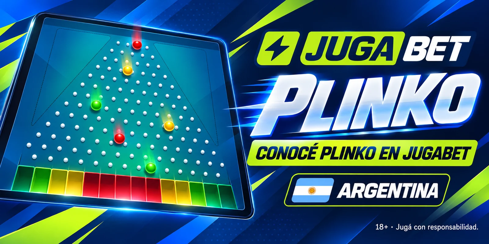 Plinko en Jugabet: pirámide de clavos y multiplicadores