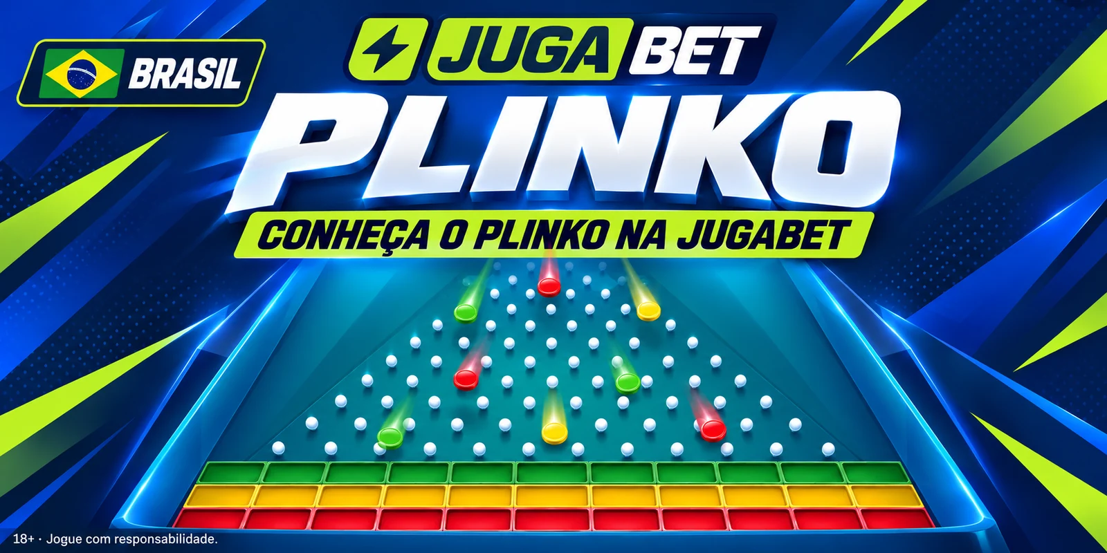 Plinko na Jugabet: pirâmide de pinos e multiplicadores
