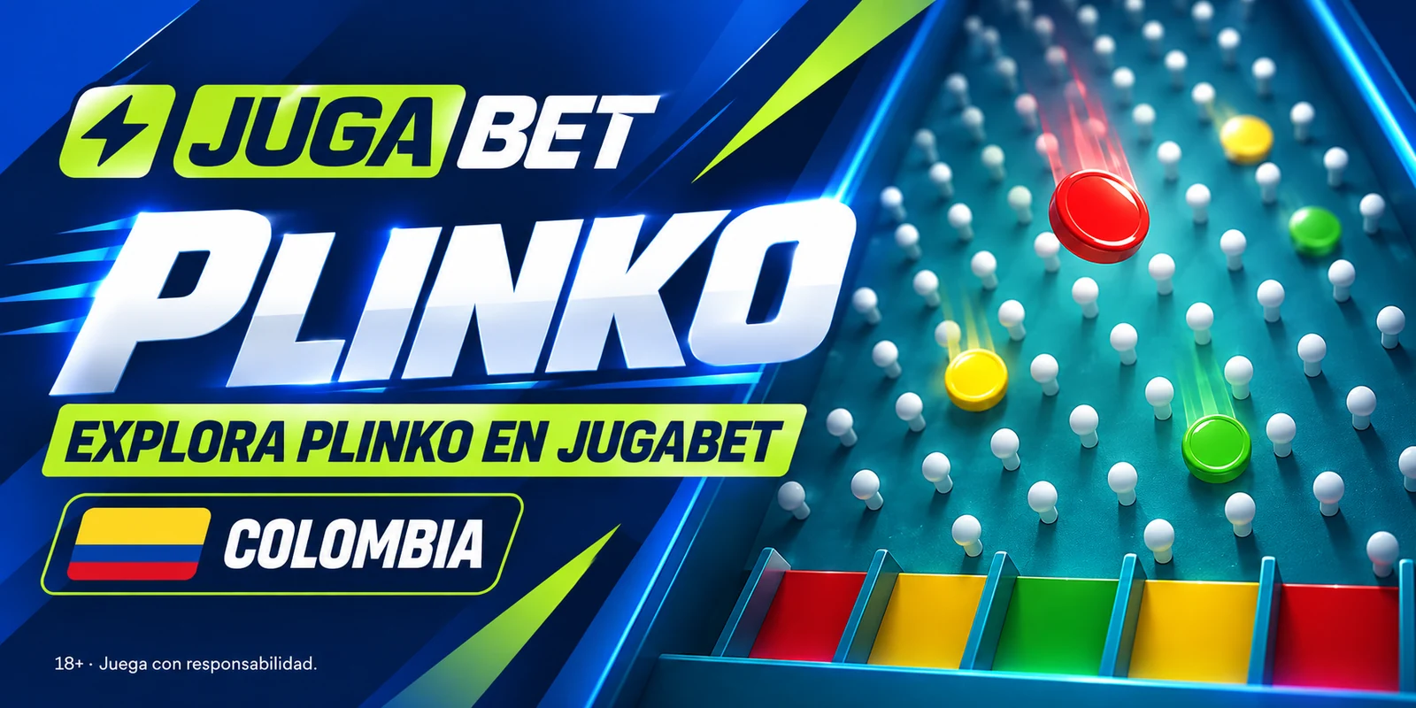 Plinko en Jugabet: pirámide de clavos y multiplicadores