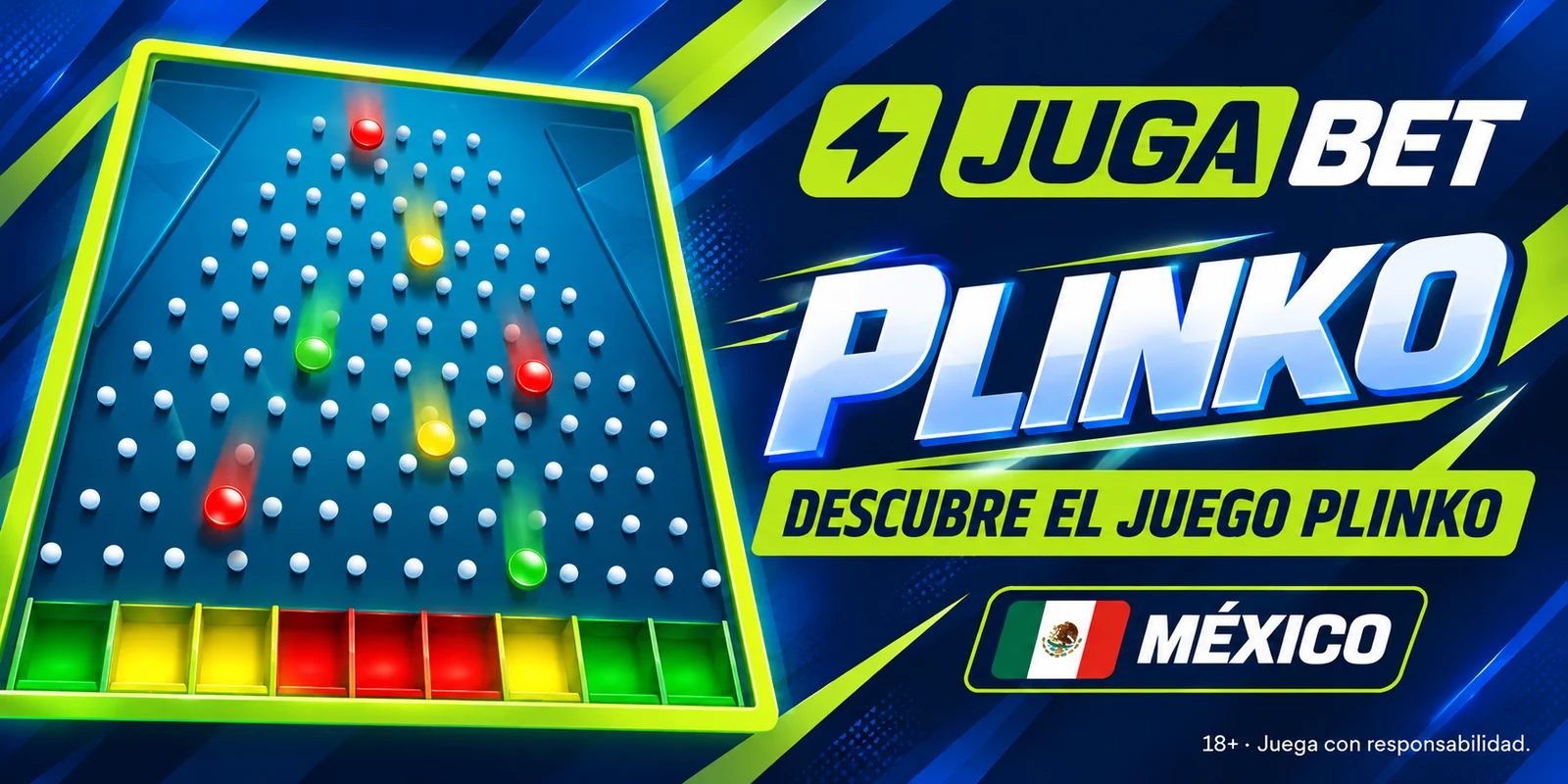 Plinko en Jugabet: pirámide de clavos y multiplicadores